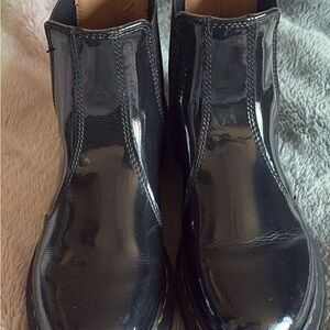 Dr. Martens Black Patent Leather Chelsea Booties